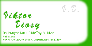 viktor diosy business card